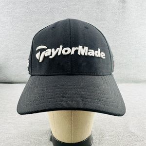 TAYLORMADE Black OSFM Tour Performance Adjustable Strap back Hat/Cap (Q1)